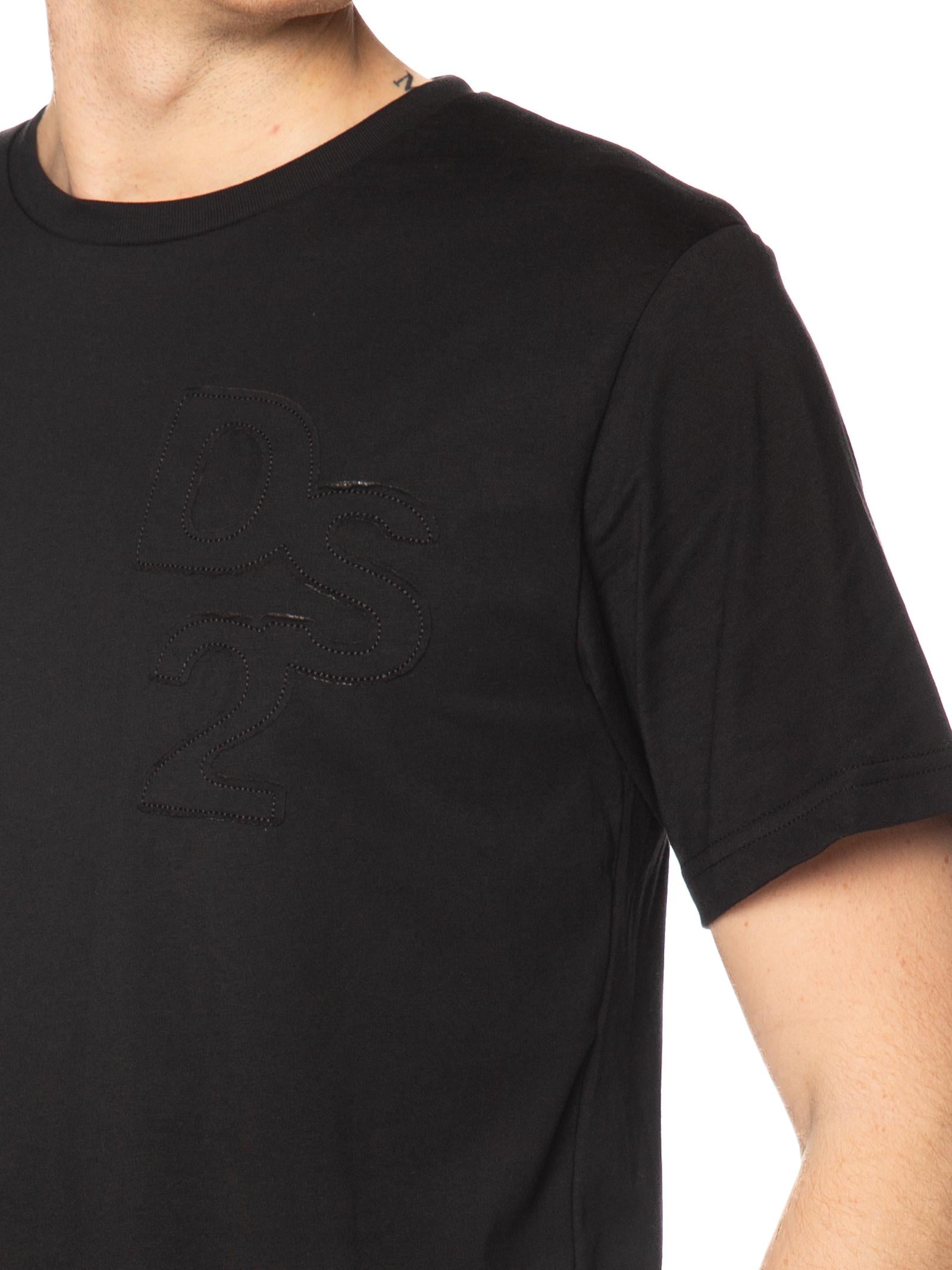 T-shirt DS2 Nero girocollo ricamo SS26229 NERO DS2 