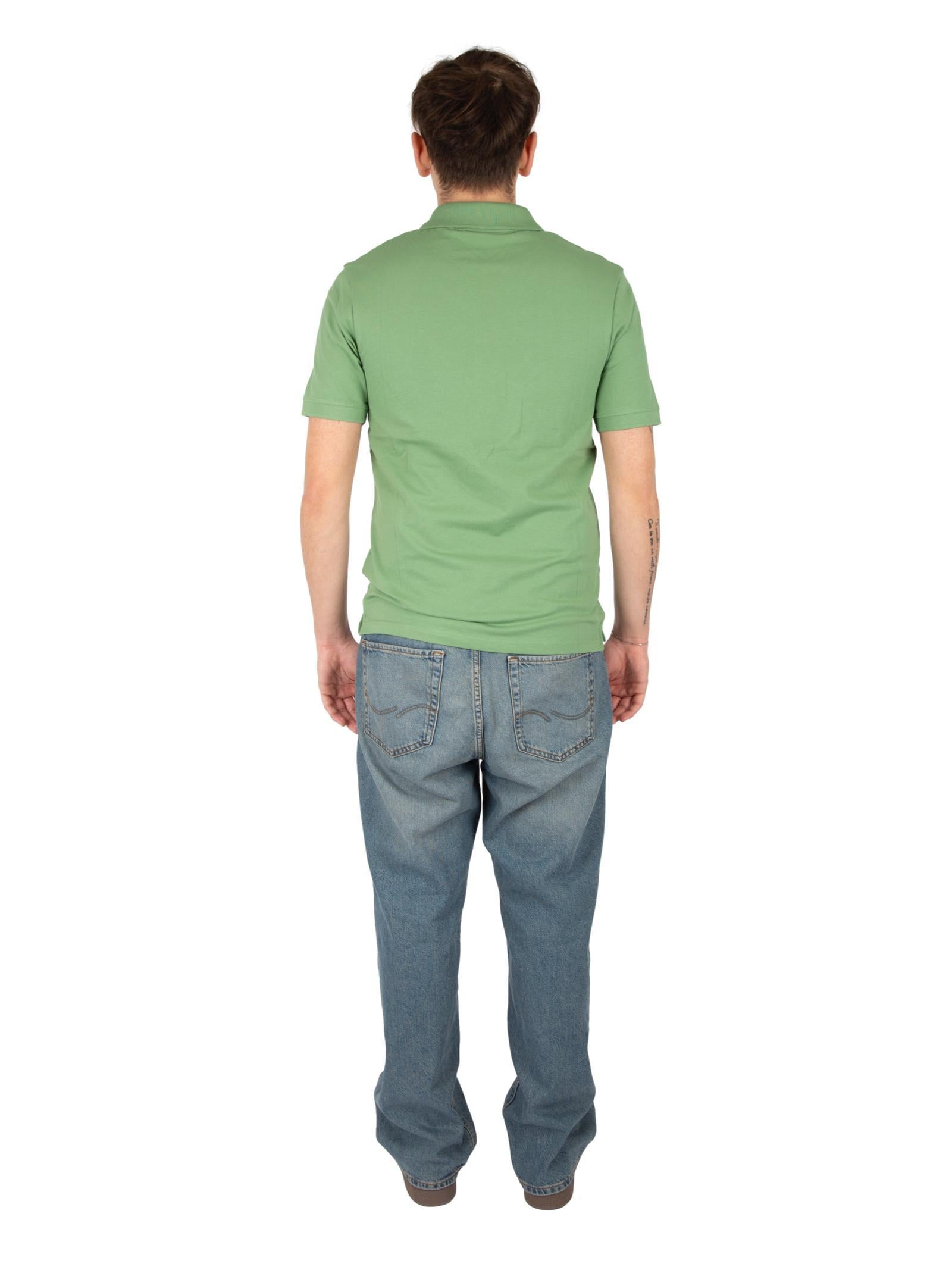 Polo Lyle & Scott Plain Verde manica corta SP400VOG SMOKE GREEN LYLE & SCOTT 