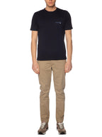 T-shirt Seinse Blu con taschino fiammata TE3323 BLU SEINSE 