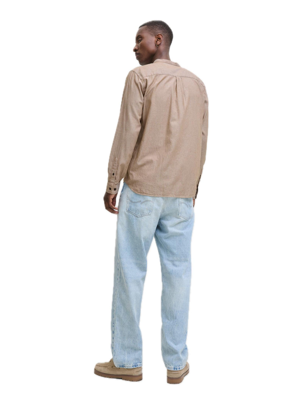 Camicia Jack & Jones Band Beige manica lunga 12278418 /Oatmeal JACK & JONES 