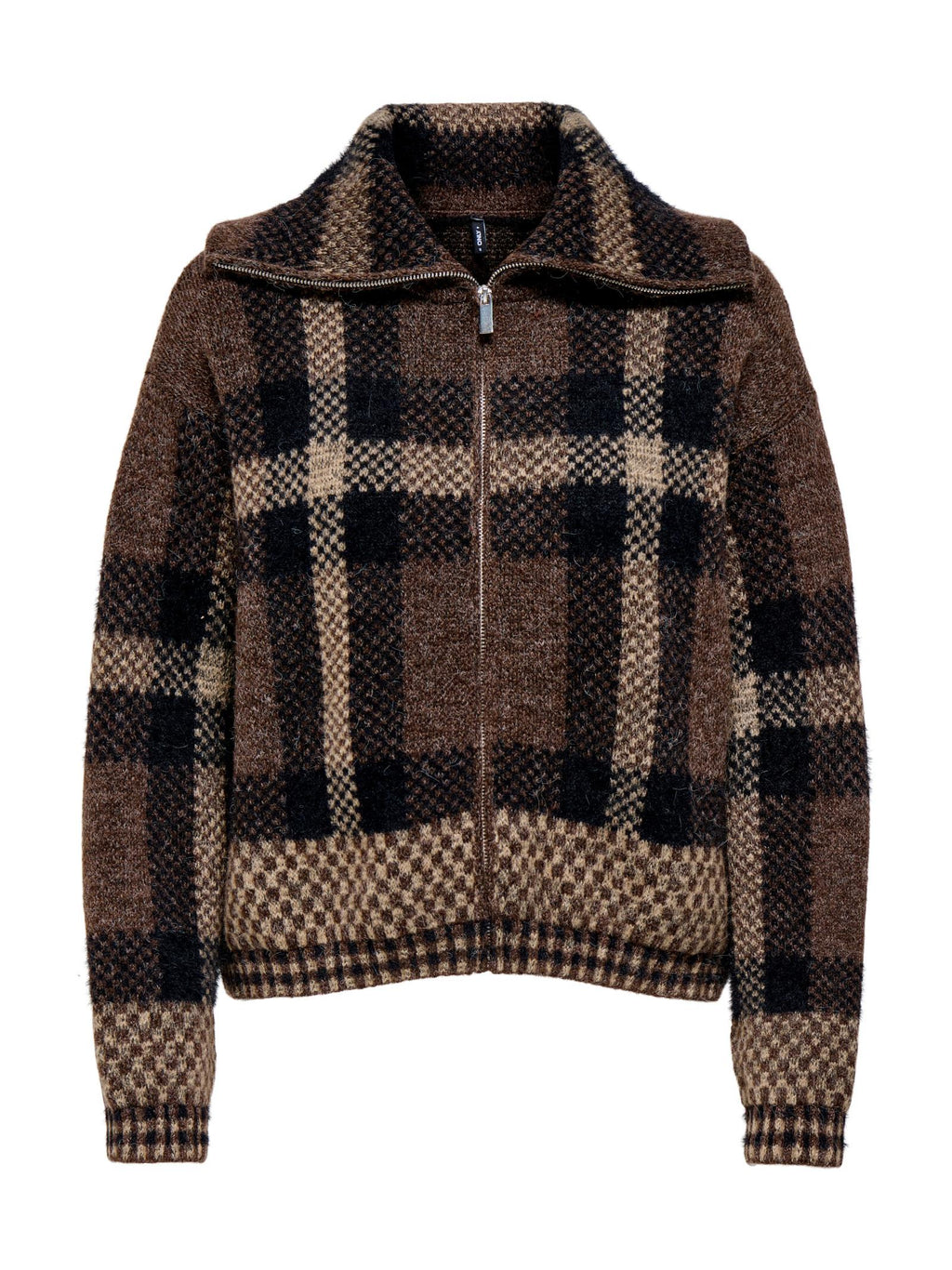 Cardigan Only Maroon Marrone con zip 15358211 /Black ONLY 