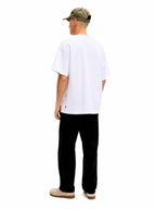 T-shirt Jack & Jones Barron Bianca oversize 12298906 /White JACK & JONES 