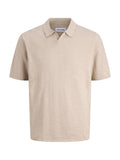 Polo Jack & Jones Beige Kane maniche corte 12269650 /String JACK & JONES 