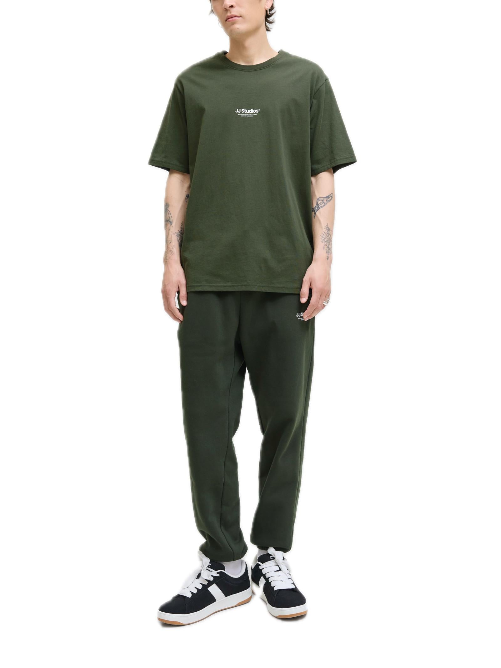 T-shirt Jack & Jones Soho Verde con mino logo gommato 12278787 /Duffel Bag JACK & JONES 