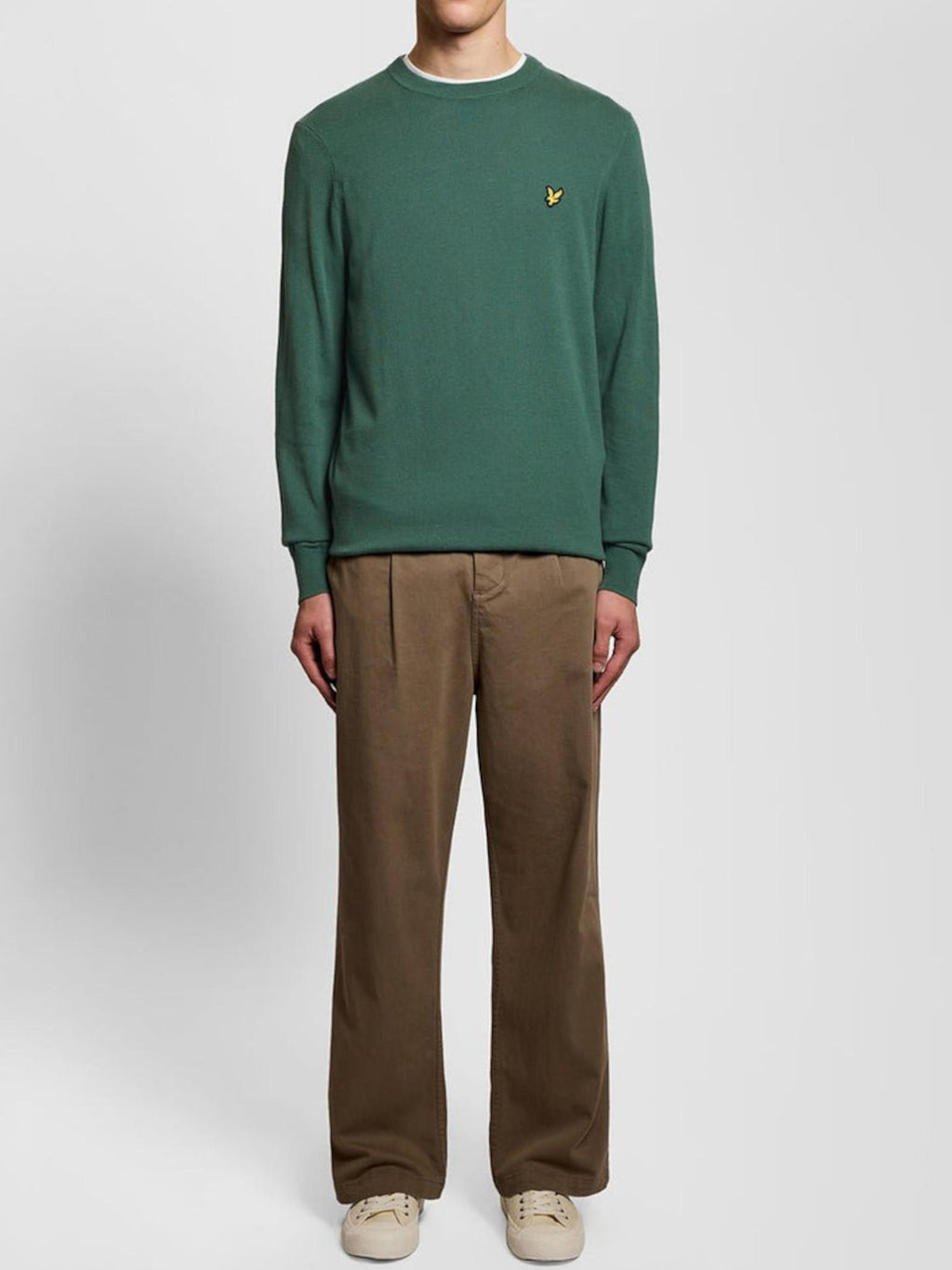 Maglia Lyle & Scott Verde girocollo KN2136V EVERGLADE LYLE & SCOTT 