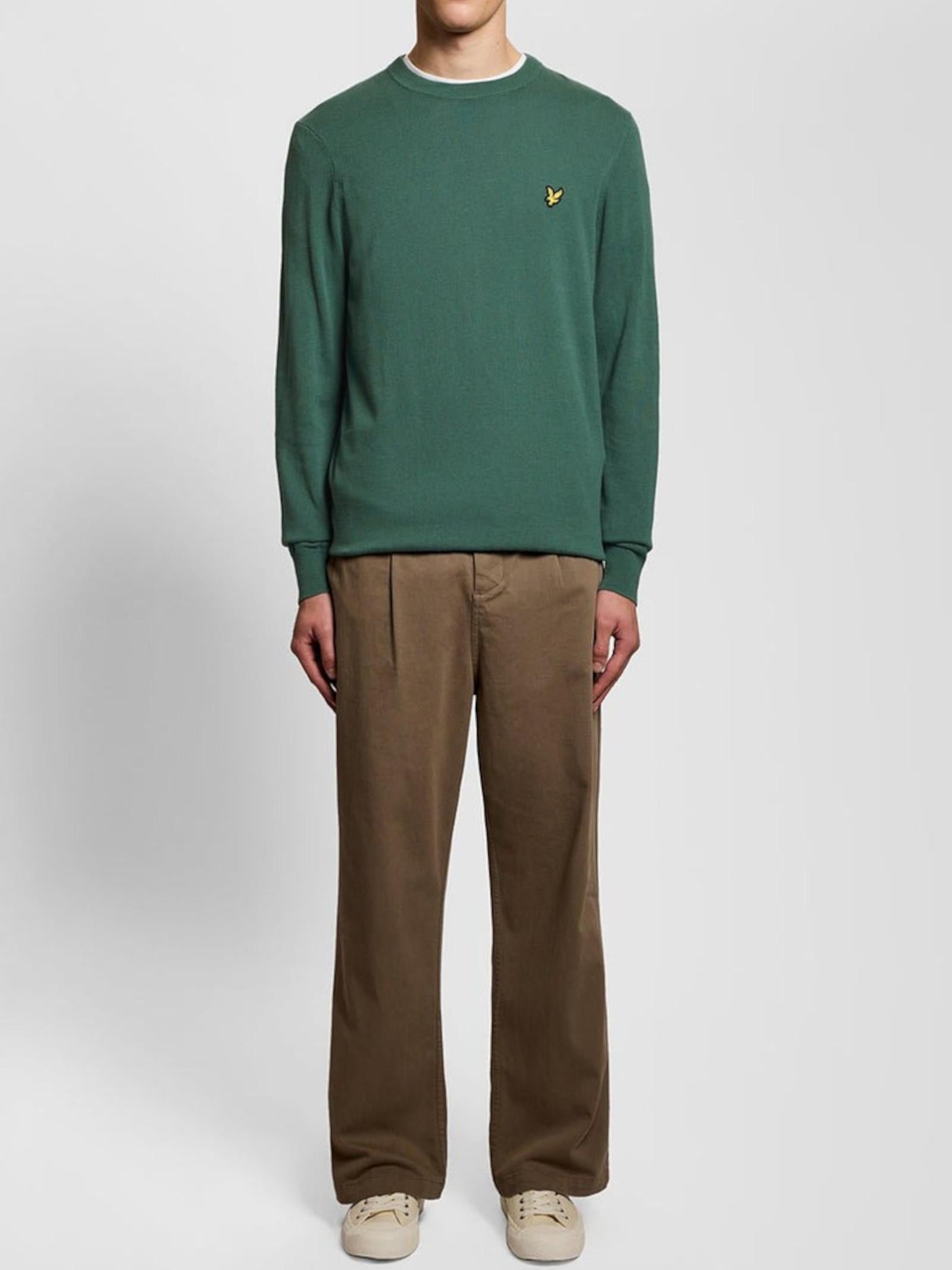 Maglia Lyle & Scott Verde girocollo KN2136V EVERGLADE LYLE & SCOTT 