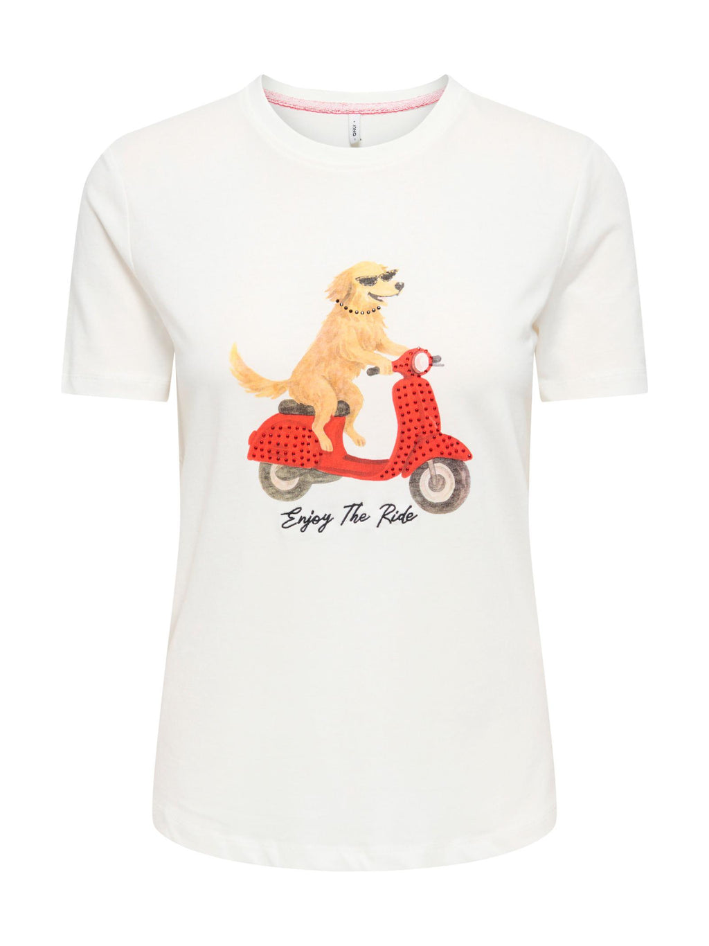 T-shirt Only Baria Bianca con stampa frontale 15353246 /Cloud Dancer ONLY 