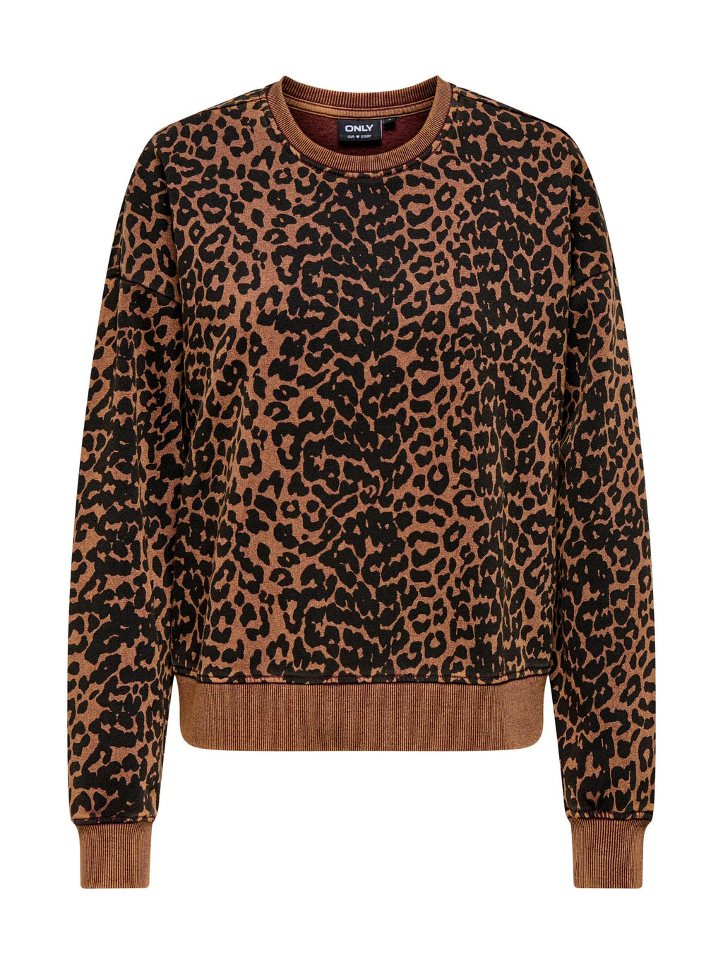 Felpa Only Voice Marrone maculata 15348175 /Decadent Chocolate ONLY 