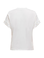 T-shirt Only Olivia Bianco strass 15346733 /Cloud Dancer ONLY 