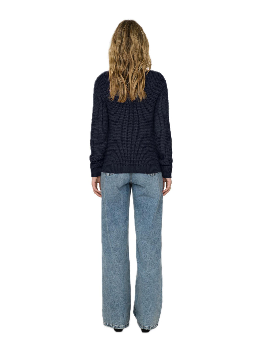 Maglia Jacqueline De Yong Ellen Blu scollo a V 15308897 /Total Eclipse JDY 