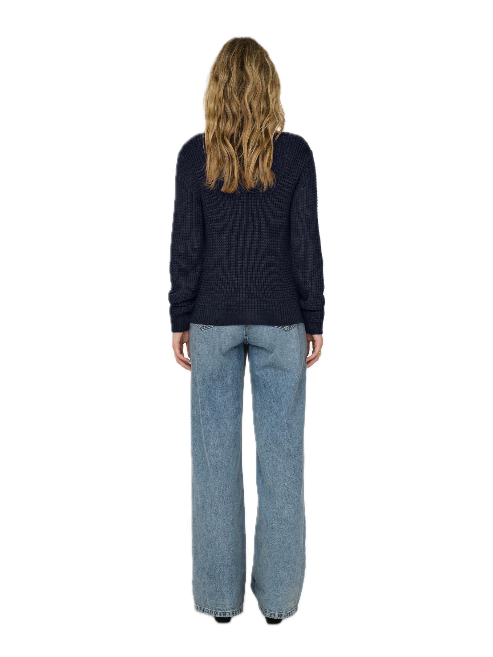 Maglia Jacqueline De Yong Ellen Blu scollo a V 15308897 /Total Eclipse JDY 