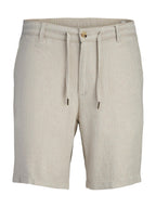 Bermuda Jack & Jones Stace Sabbia in lino 12269376 /Vetiver JACK & JONES 