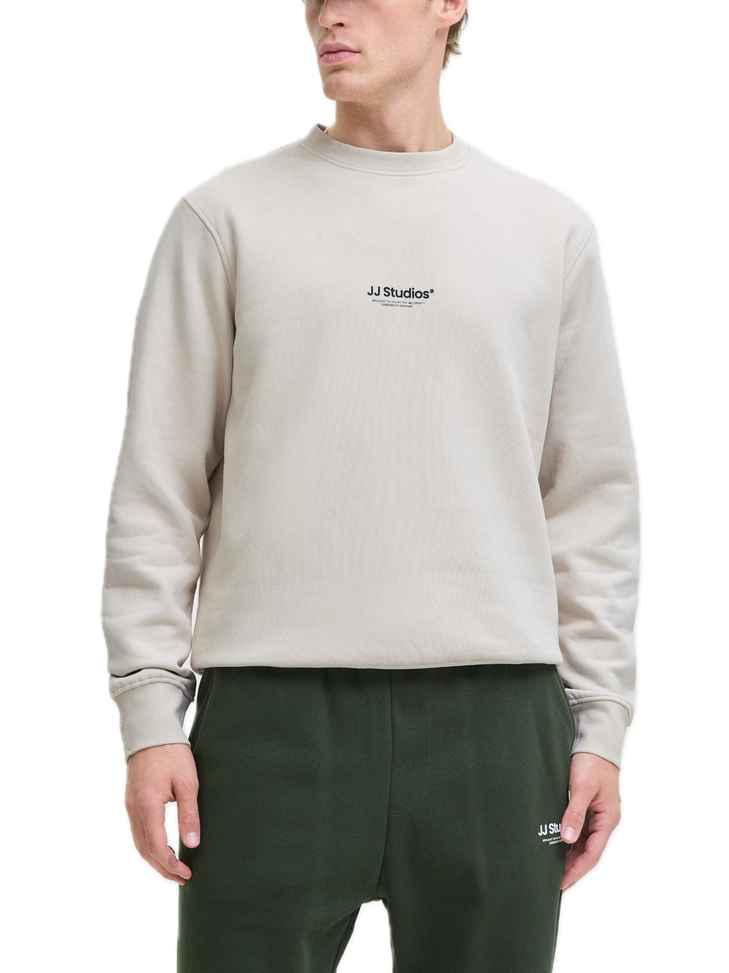 Felpa Jack & Jones Soho Beige girocollo 12278791 /Moonbeam JACK & JONES 