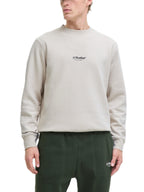 Felpa Jack & Jones Soho Beige girocollo 12278791 /Moonbeam JACK & JONES 