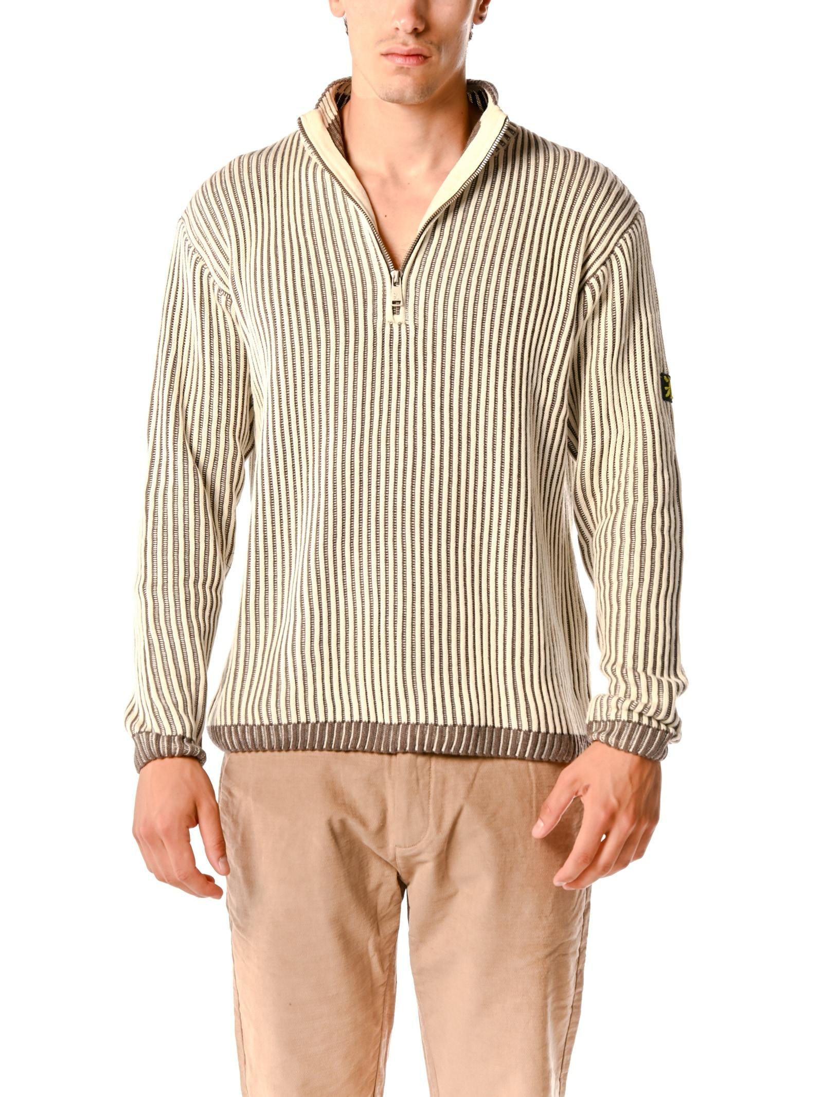 Maglia Gianni Lupo Panna 1/2 zip GL35258 PANNA GIANNI LUPO 