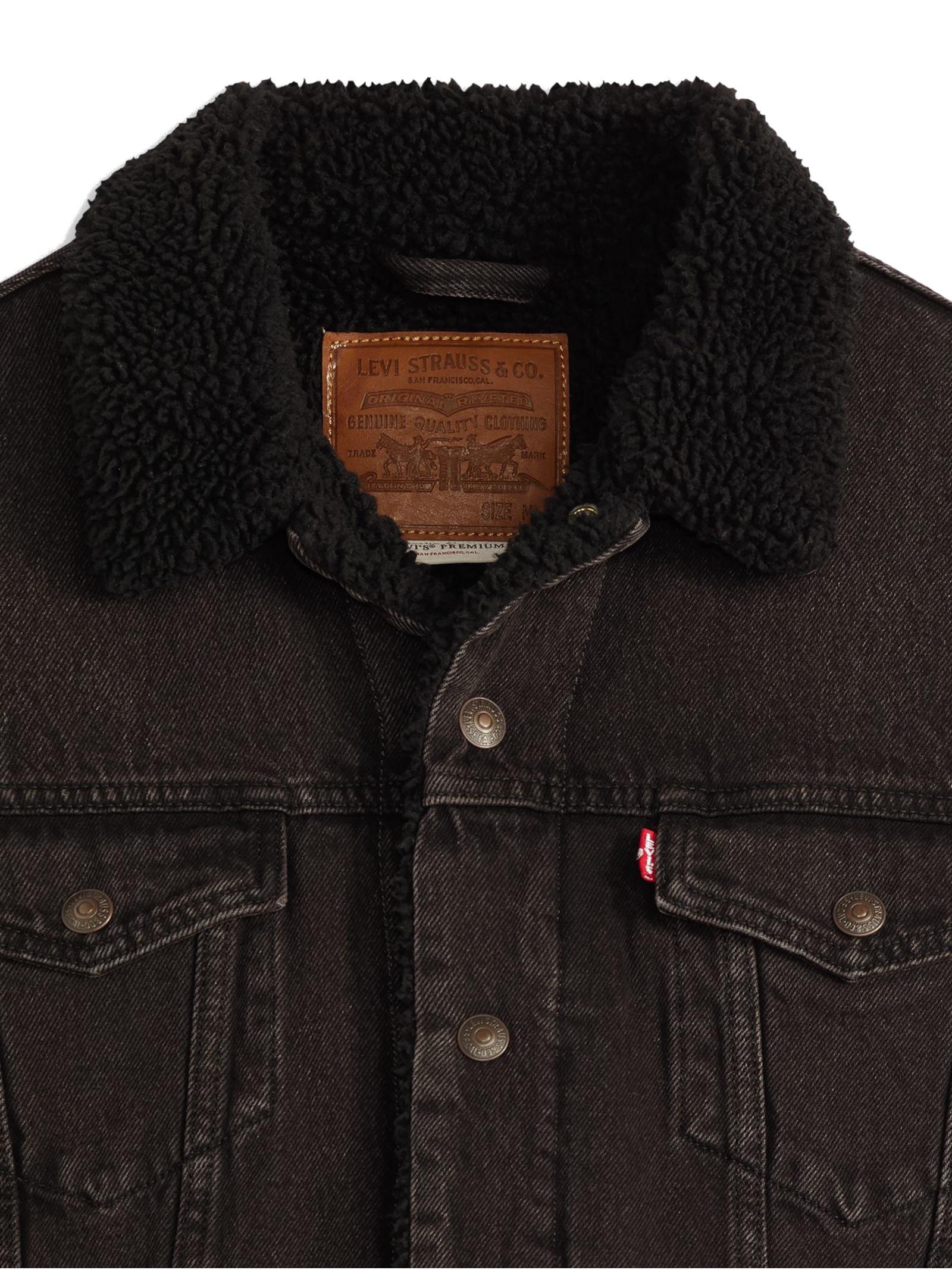 Giubbotto LEVI'S® Trucker Nero  in sherpa 1636502 91 LEVI'S® 