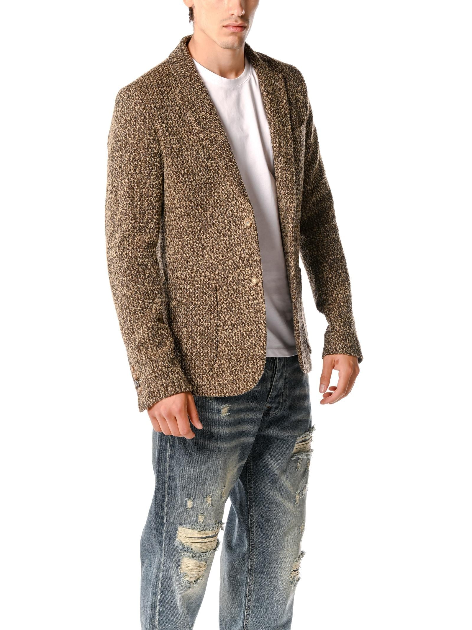 Giacca Block Eleven Beige bouclè 05BLG251168 BEIGE BLOCK ELEVEN 