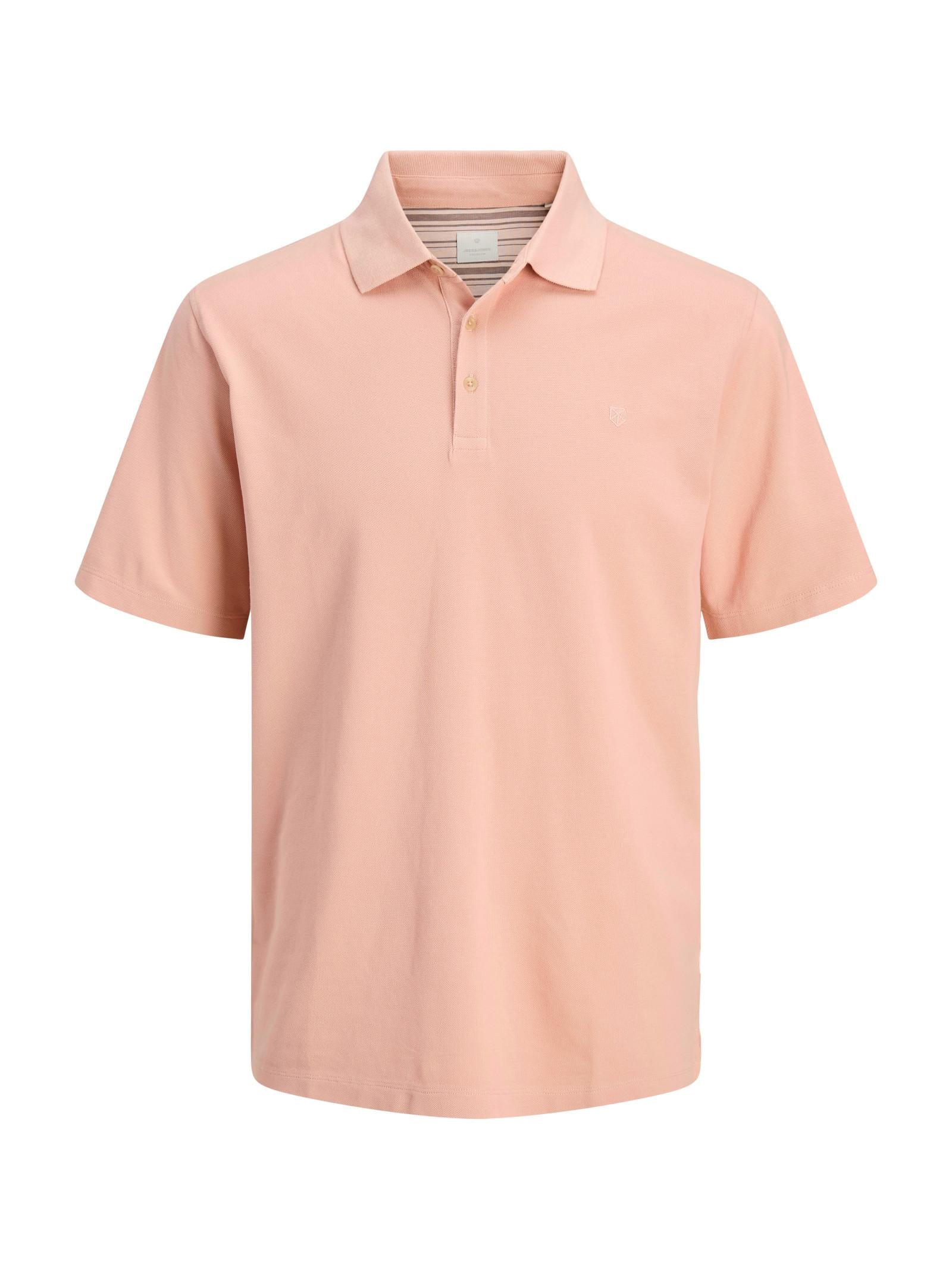 Polo Jack & Jones William Pesca logo ricamato 12257315 /Rose Dust JACK & JONES 