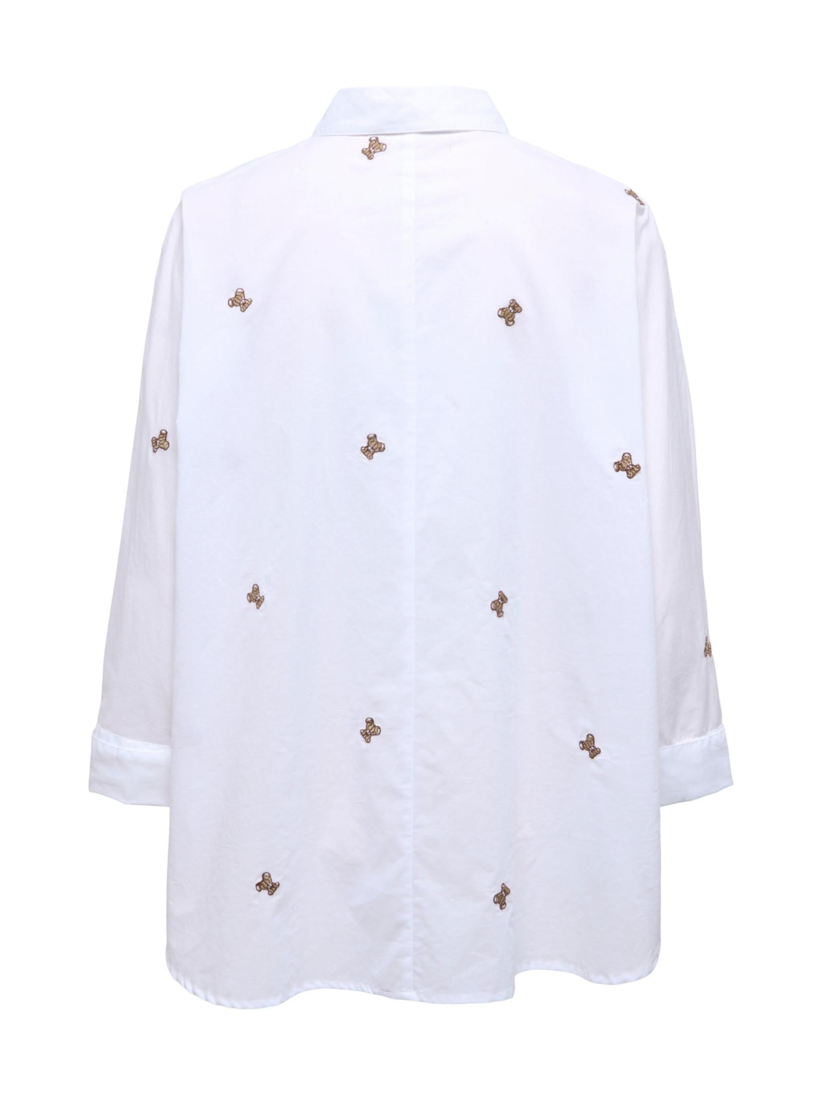 Camicia Only Bianco Lina polsini ampi 15283743 /Teddy Bright ONLY 