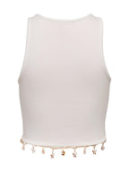 Top Only Bianco Shelly cropped 15325019 /Cloud Dancer ONLY 