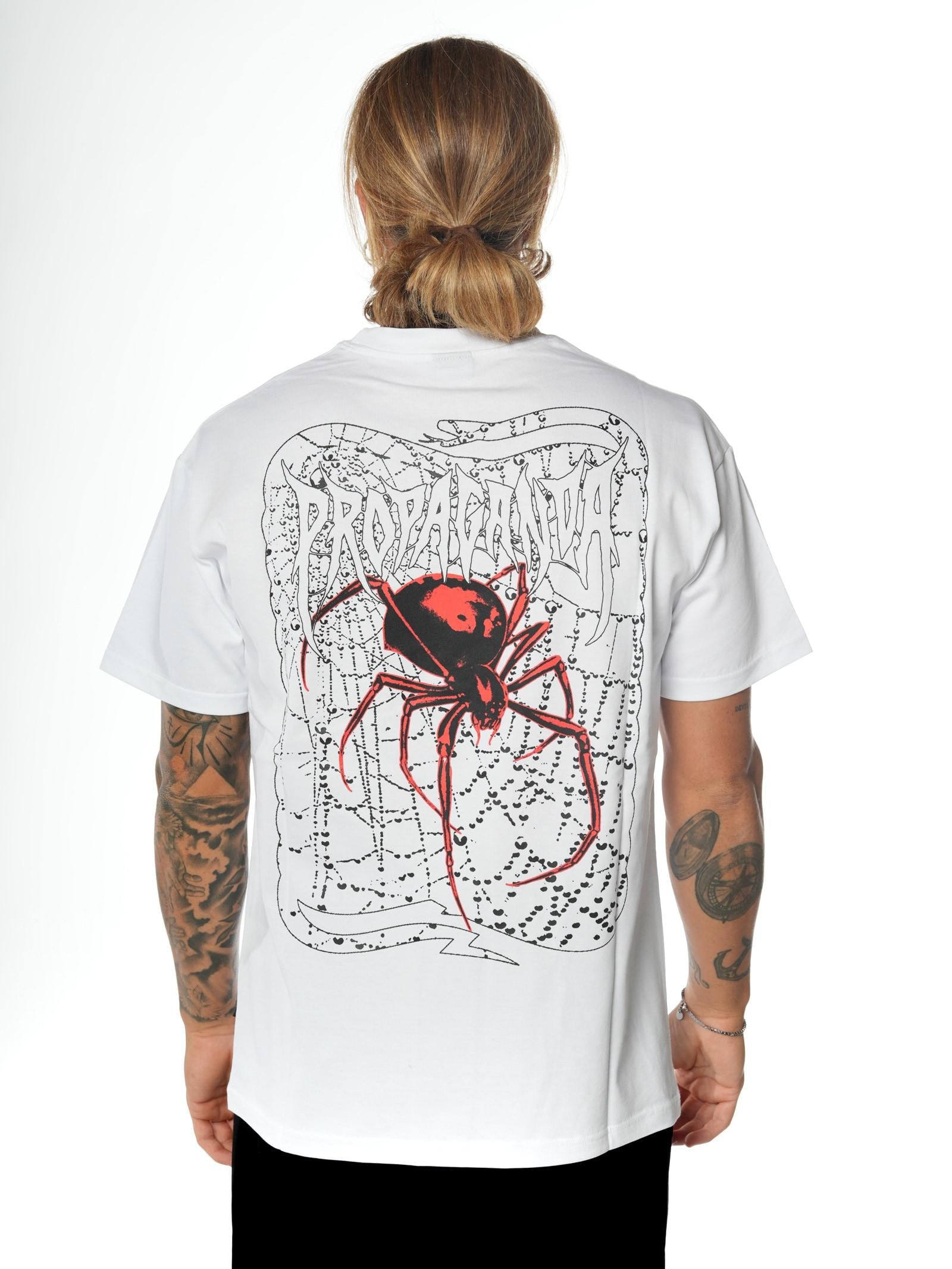 T-shirt Propaganda Bianco Ribs Spider TS572 BIANCO PROPAGANDA 