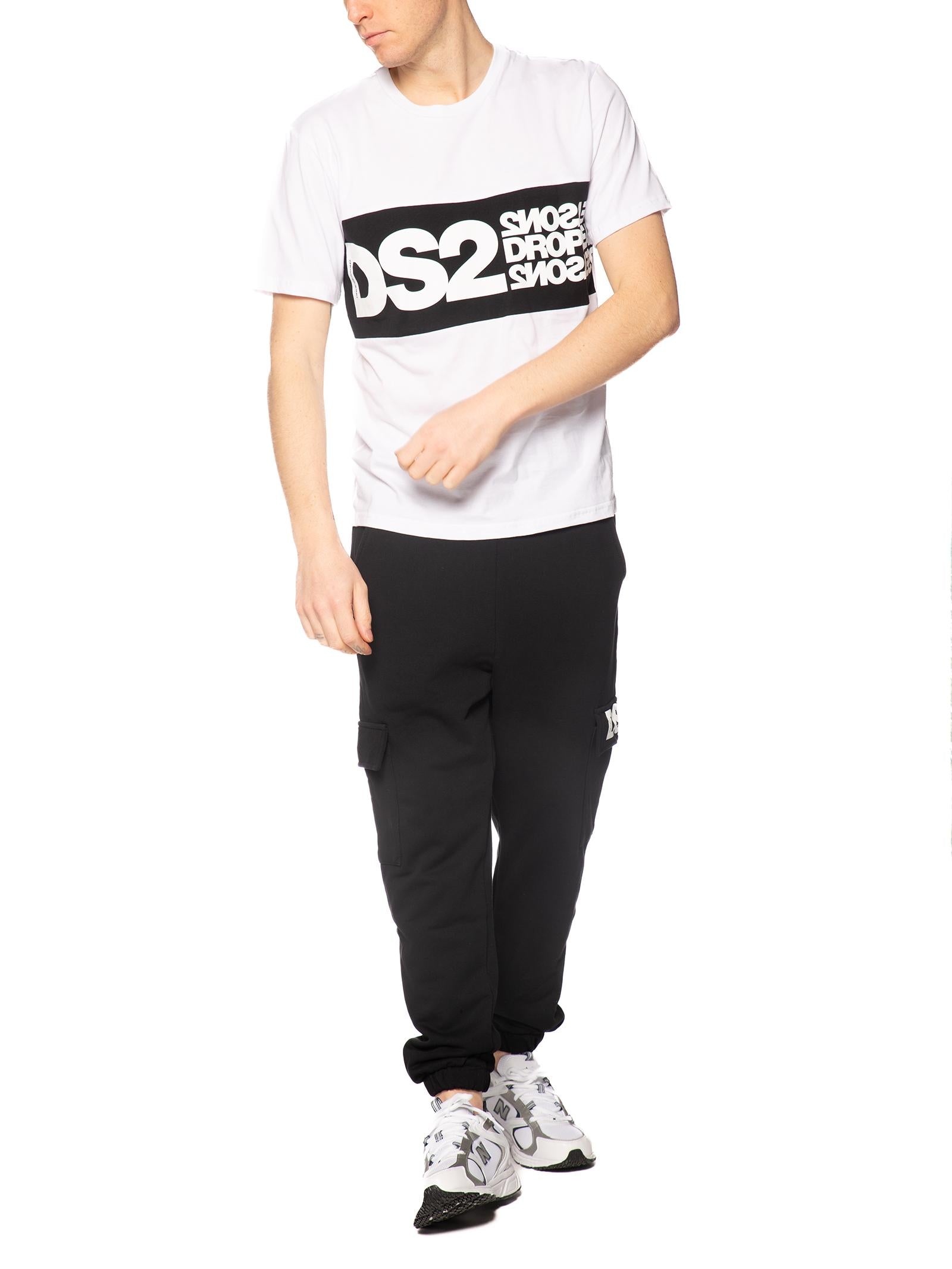T-shirt DS2 Bianco con maxi stampa SS26214 BIANCO DS2 