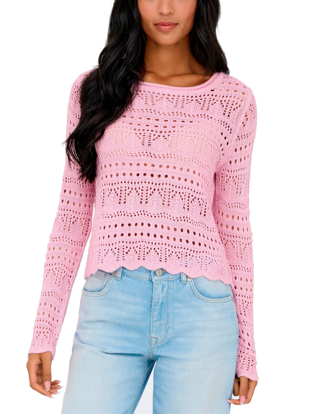 Maglia JDY Rosa Sun scollo a barca 15287384 /Fragrant Lilac JDY 