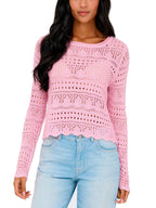 Maglia JDY Rosa Sun scollo a barca 15287384 /Fragrant Lilac JDY 