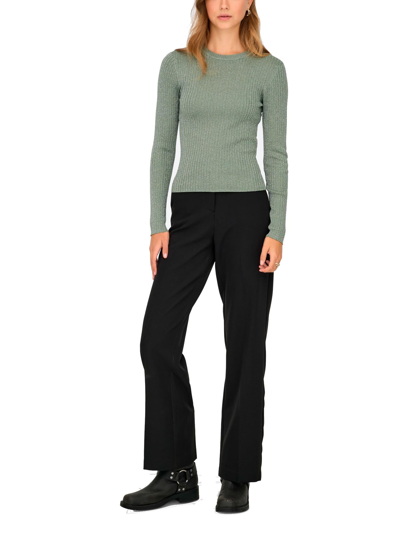 Maglia JDY Plum Verde in lurex 15330569 /Hedge Green JDY 