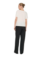 T-shirt JDY Sissy Bianco con scollo a V 15364526 /Cloud Dancer JDY 