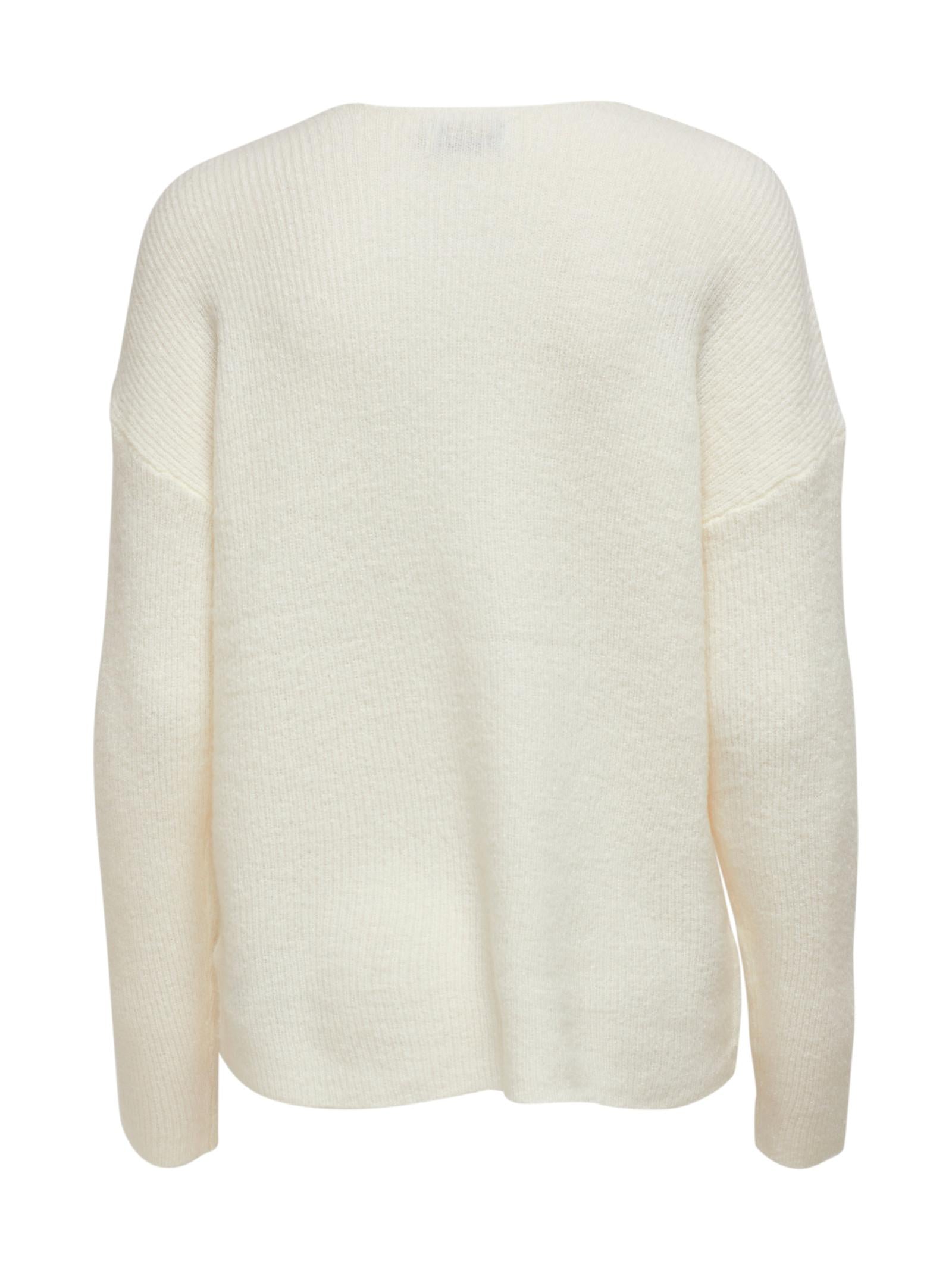 Maglia Only Camilla Panna scollo a V 15204588 /Birch ONLY 