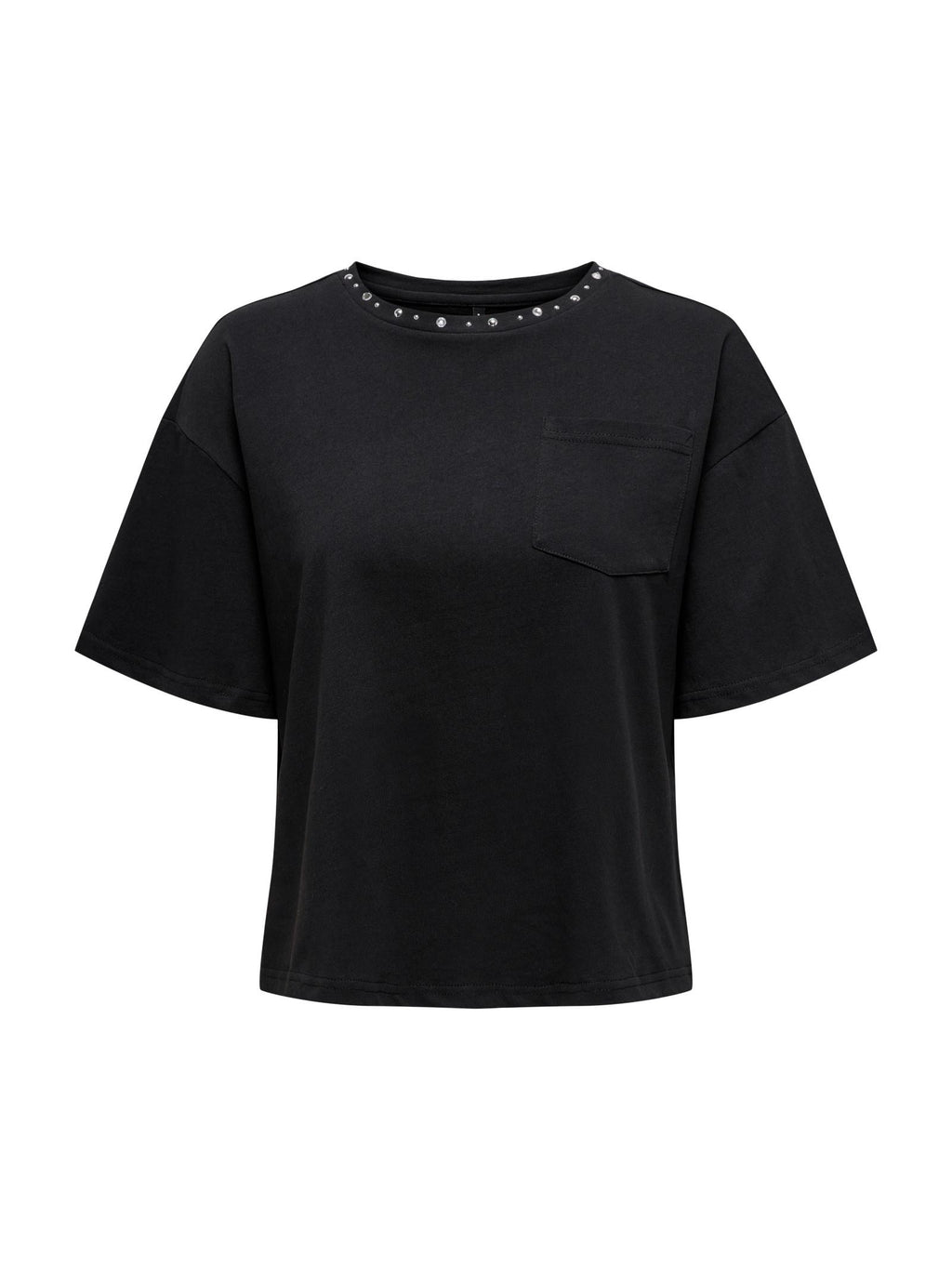T-shirt Only Nero Terza Cropped 15343834 /Black ONLY 