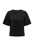 T-shirt Only Nero Terza Cropped 15343834 /Black ONLY 