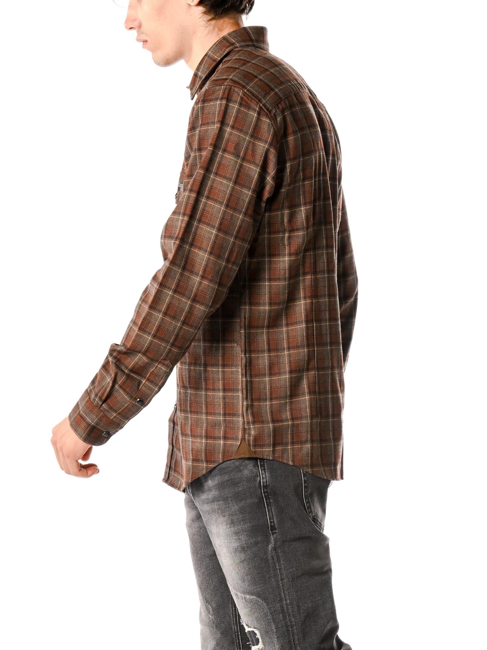 Camicia Gianni Lupo Marrone a quadri GL124D MARRONE GIANNI LUPO 