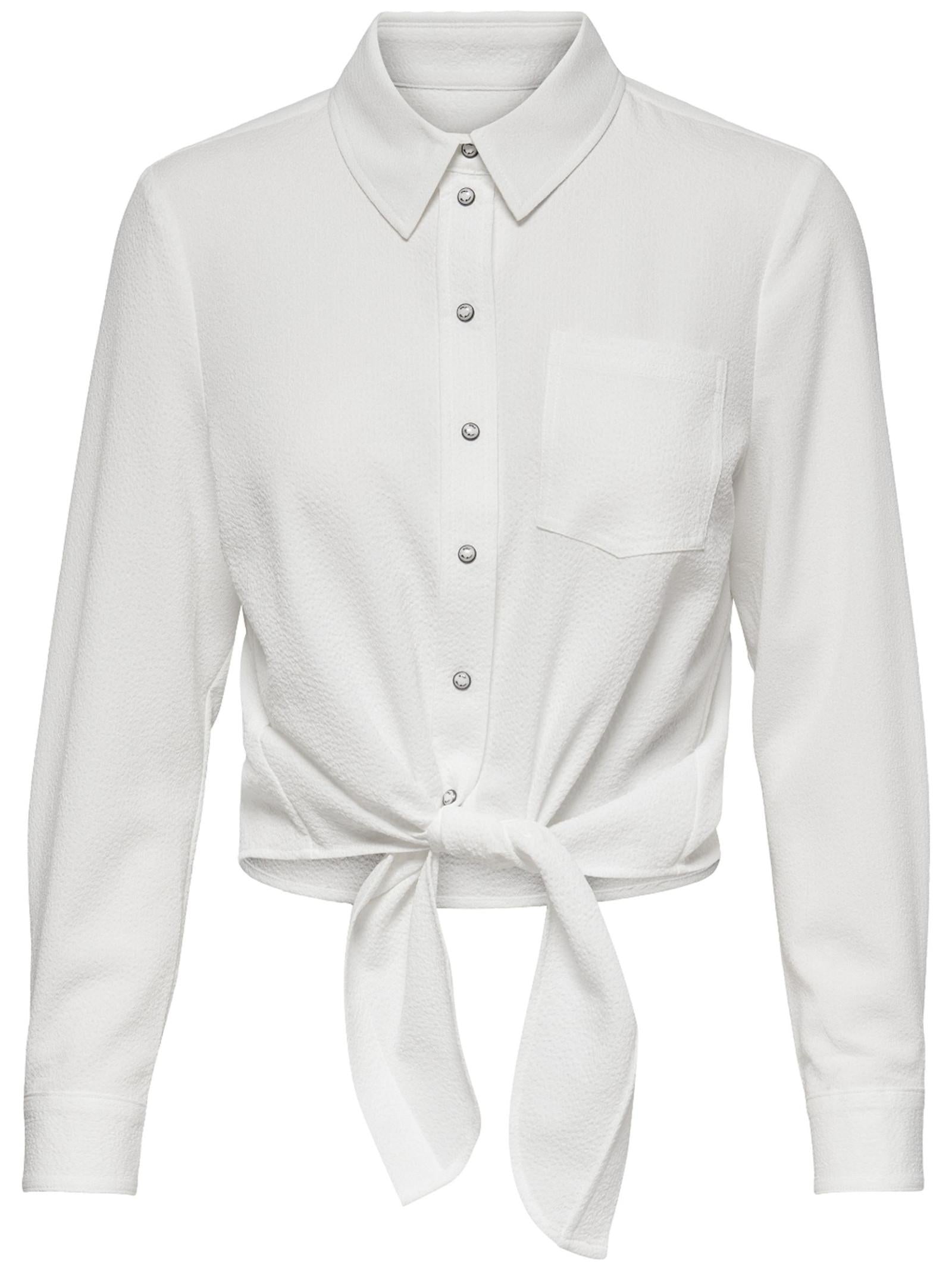 Camicia Only Bianco Lece annodata 15195910 /Cloud Dancer ONLY 
