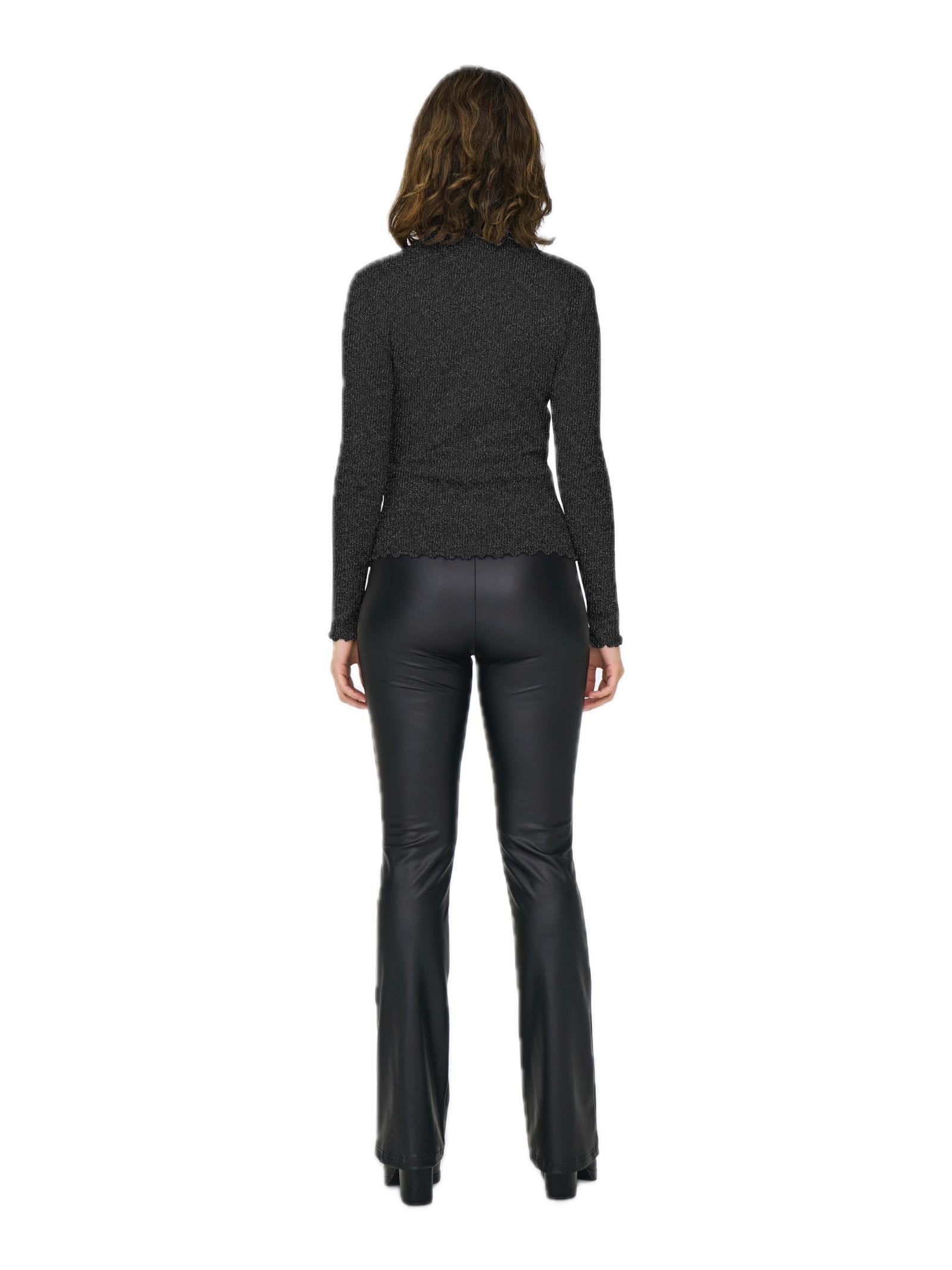 T-shirt Only Emma Nero con glitter 15331094 /Black ONLY 