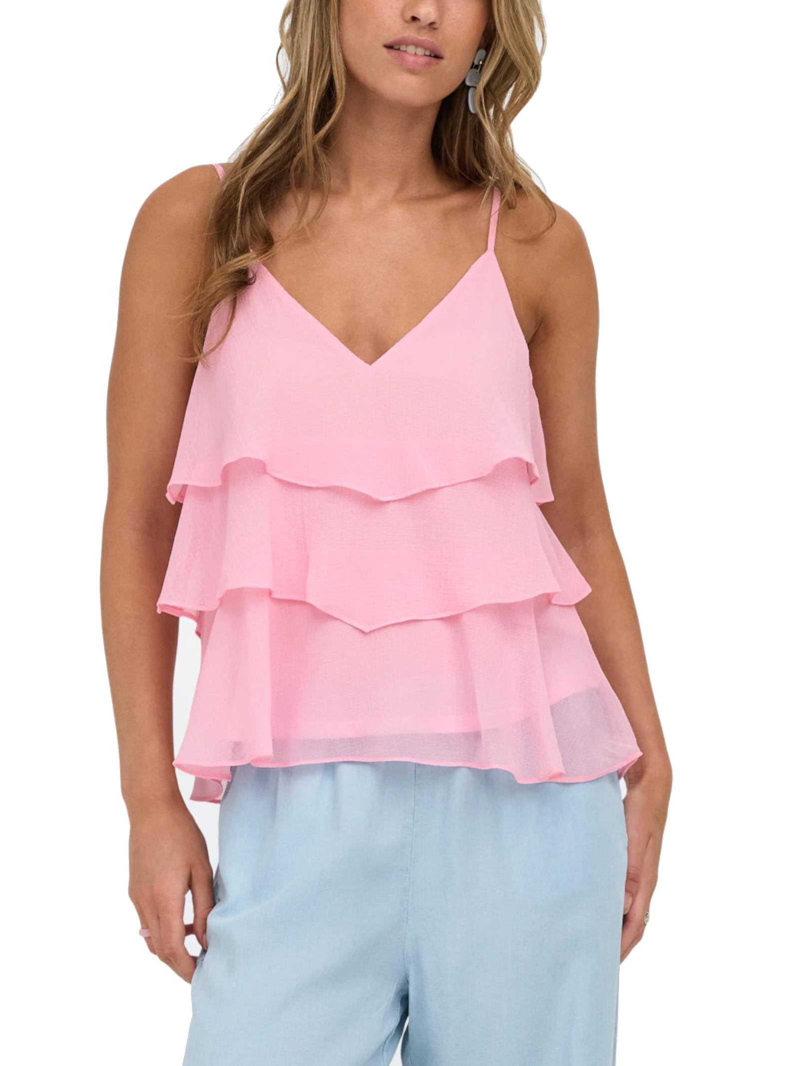 Top Only Rosa Linn volant 15351364 /Romance Rose ONLY 