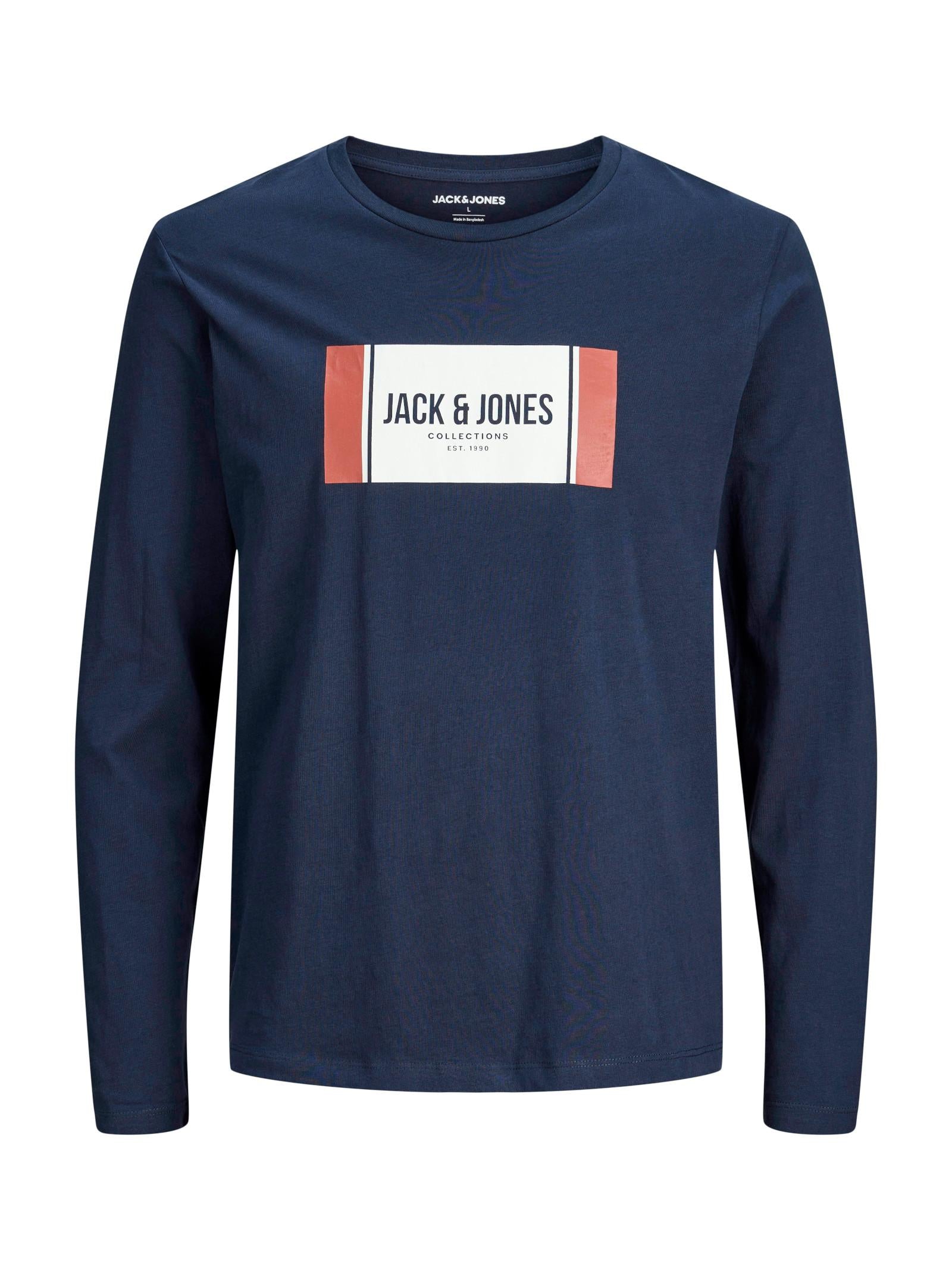 T-shirt Jack & Jones Hayato Blu stampa 12282290 /Navy Blazer JACK & JONES 