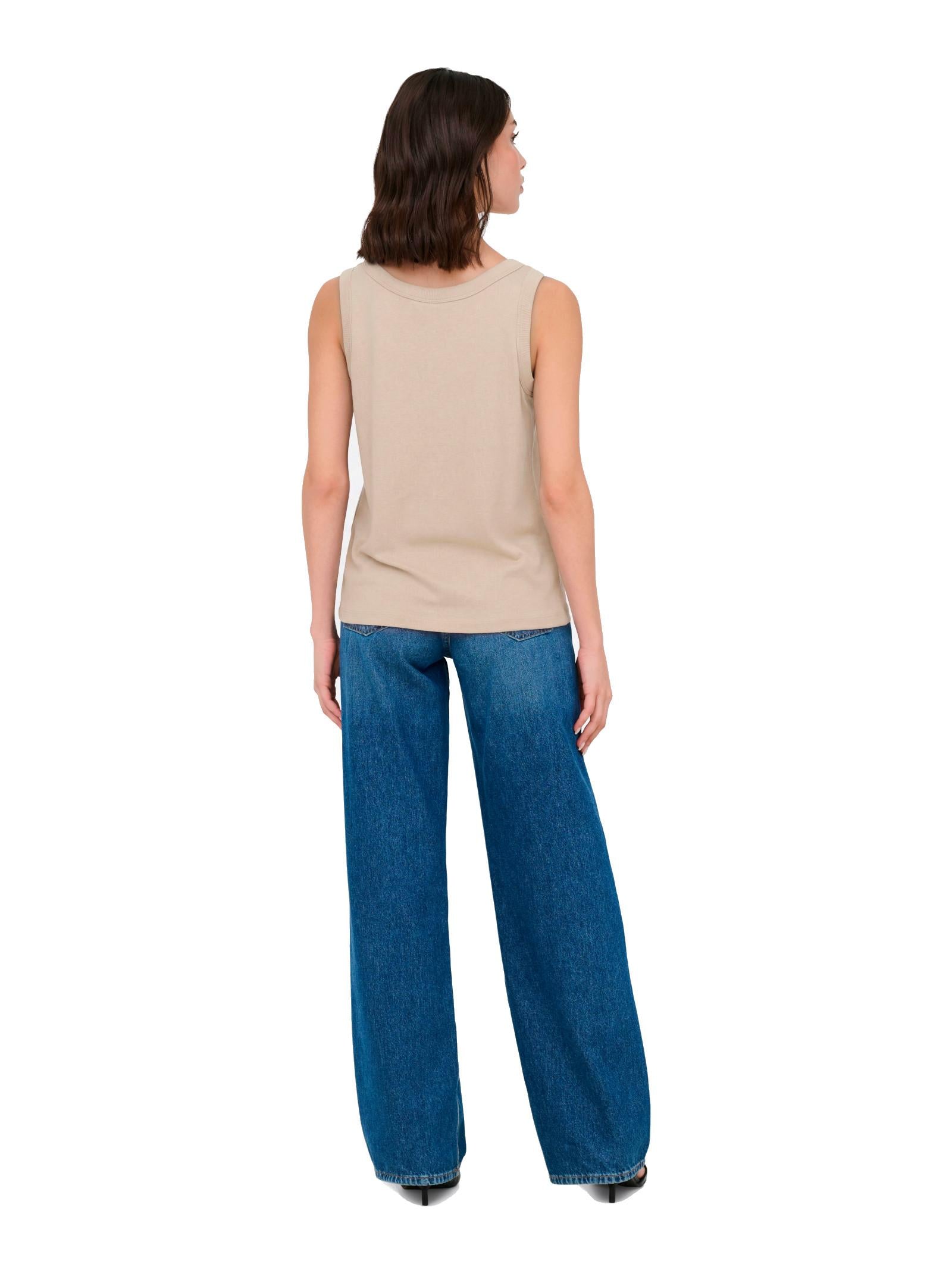 Top JDY Beige Uffa regular 15369973 /Tapioca JDY 