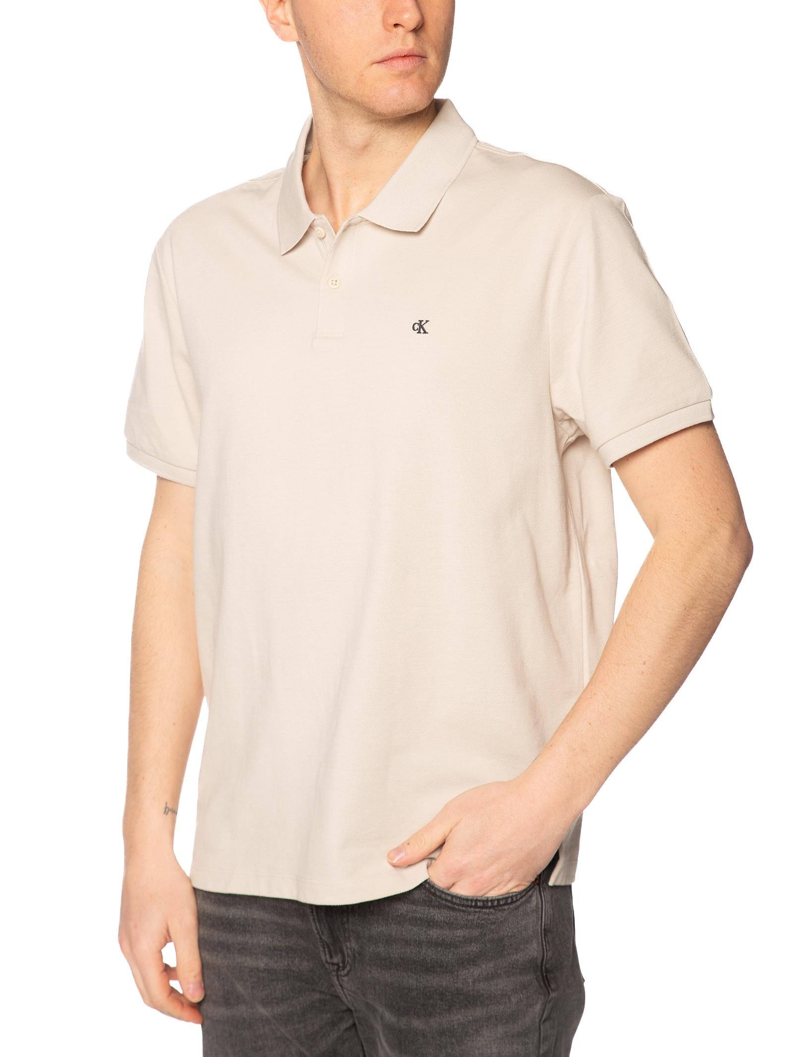 Polo Calvin Klein Beige in pique LV040EM269 /2JX CALVIN KLEIN 
