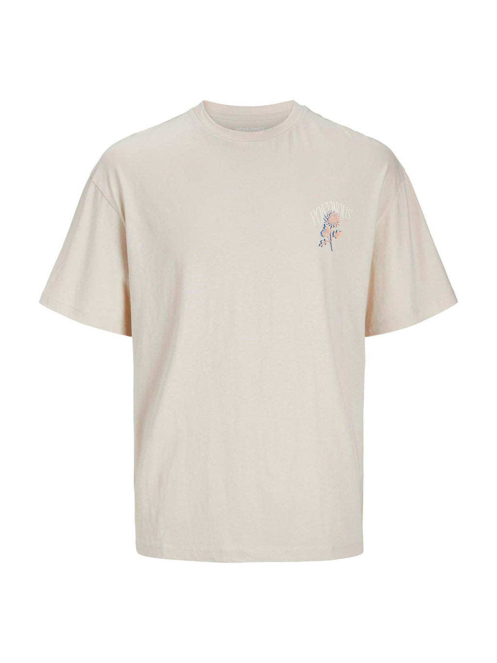 T-shirt Jack & Jones Charge Beige stampa 12269384 /Moonbeam JACK & JONES 
