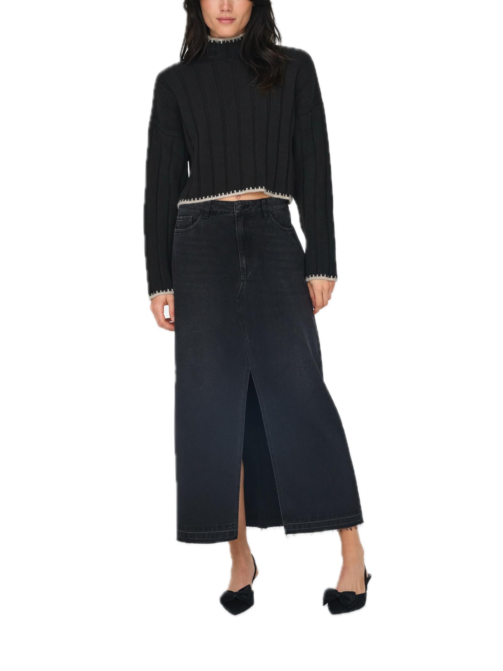Maglia Only Chick Nero collo alto 15329963 /Black ONLY 