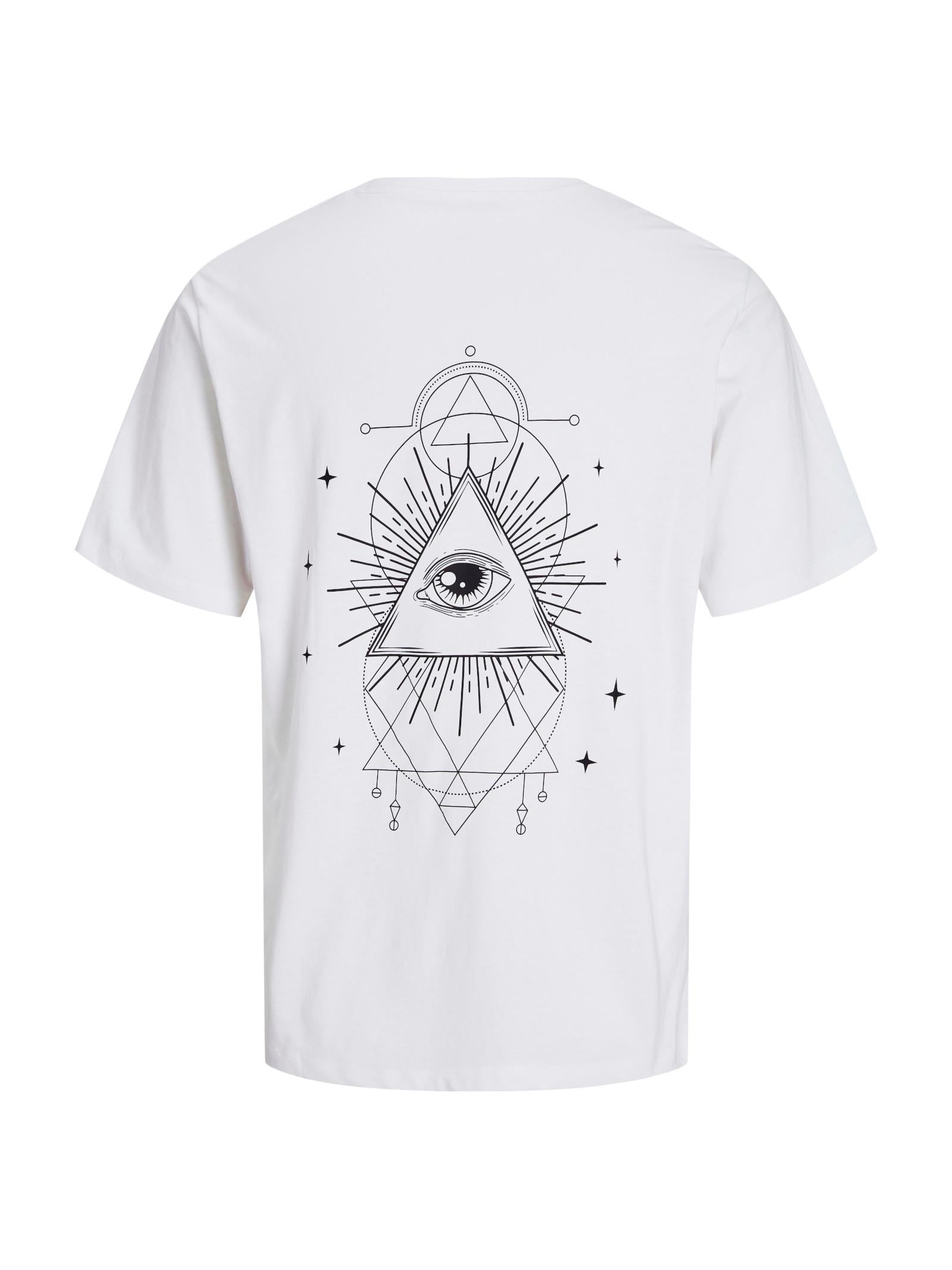 T-shirt Jack & Jones Jackie Bianco stampa 12271366 /White JACK & JONES 