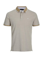 Polo Jack & Jones Paulos Beige slim fit in piquet 12136668 /Crockery JACK & JONES 