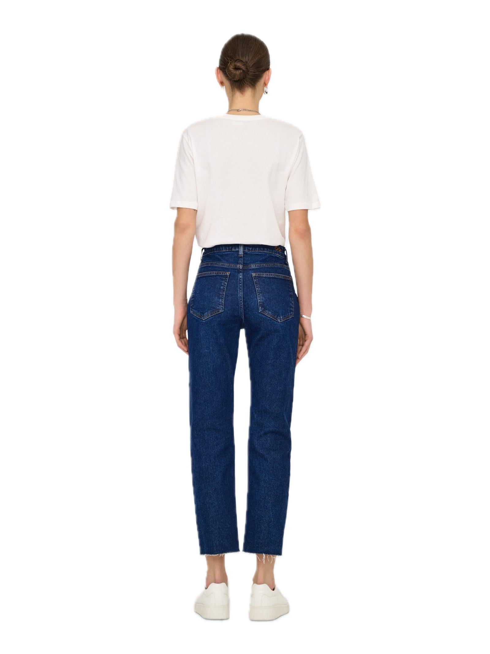 Jeans Jacqueline De Yong Lullu Dark Blue Straight 15340366 /Dark Blue Denim JDY 