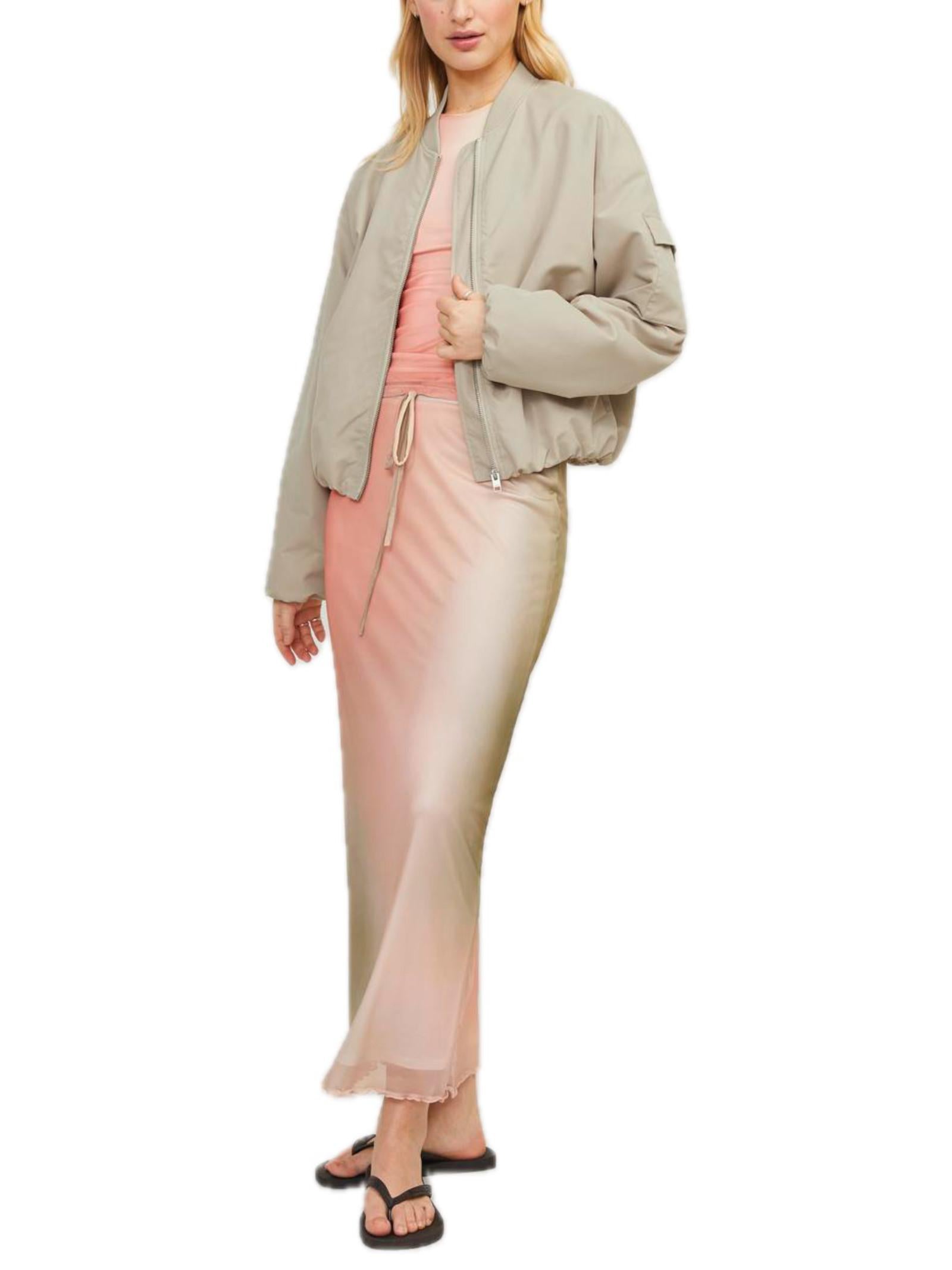 Bomber JJXX Beige Eila con colletto 12253330 /Feather Gray JJXX 