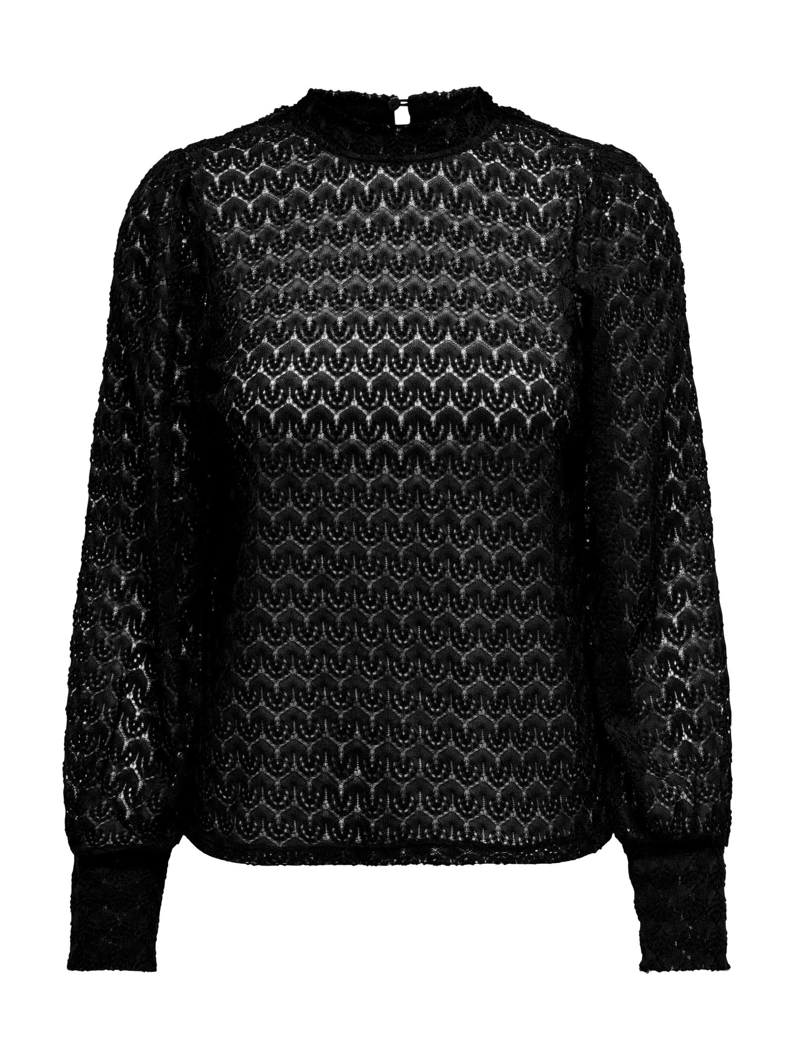 Blusa Jacqueline De Yong Nero Veri girocollo 15268408 /Black JDY 