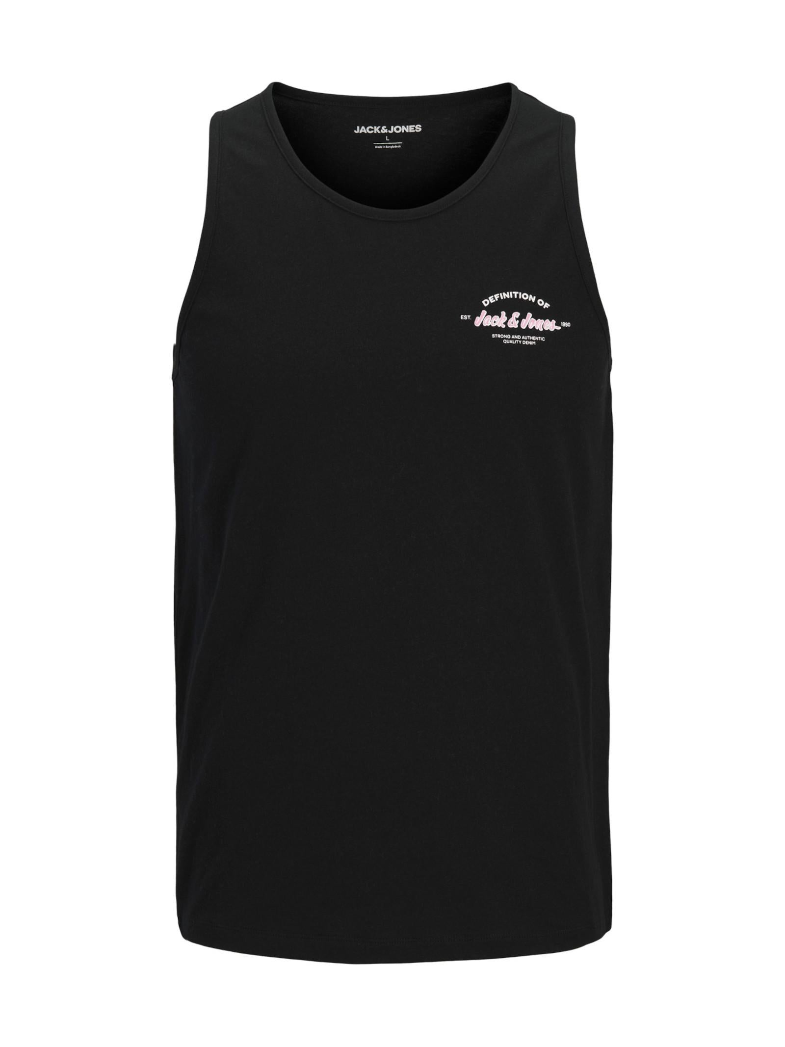 Canotta Jack & Jones Nero Brandon stampa 12288382 /Black JACK & JONES 
