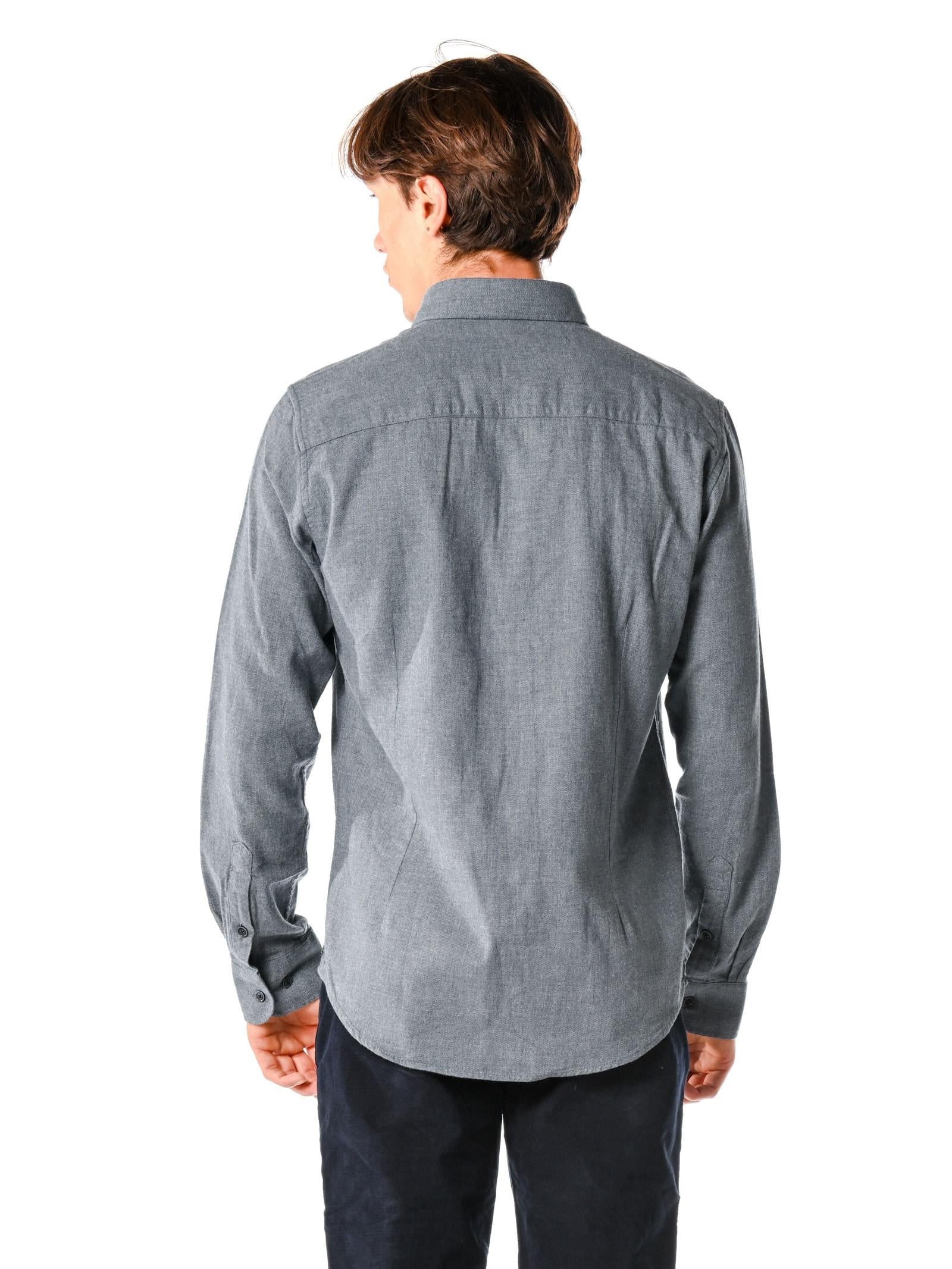 Camicia Gianni Lupo Blue Denim in fllanella GL126DA BLU DENIM GIANNI LUPO 