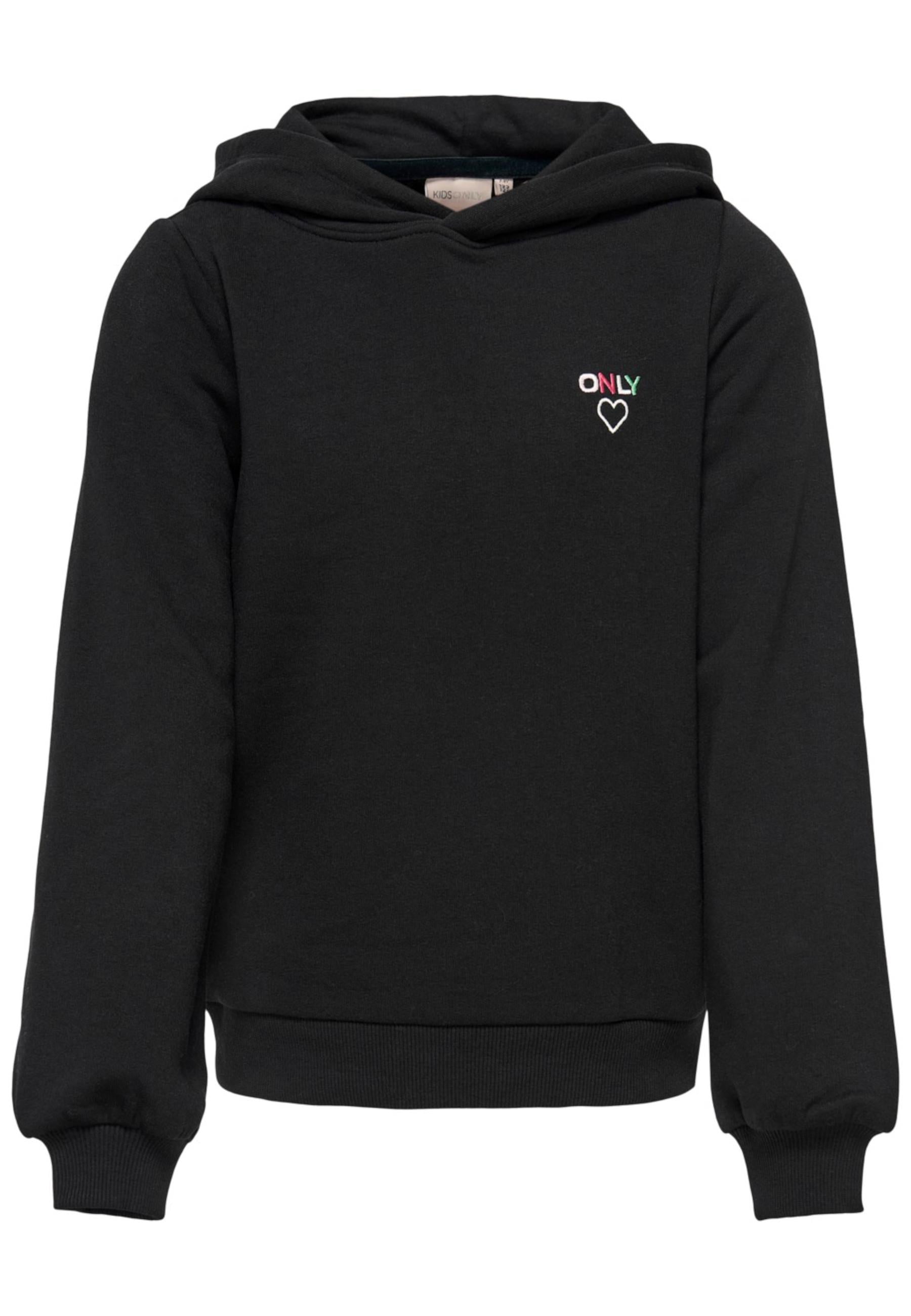 Felpa Kids Only Nera con cappuccio